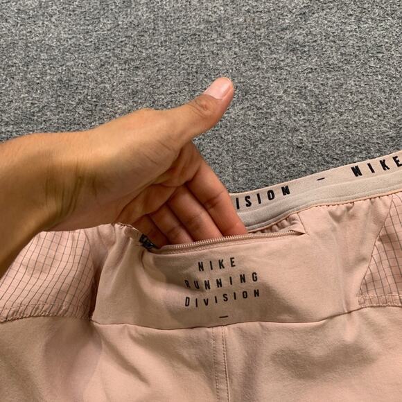 Nike Shorts Womens M Medium Bellini Black Dri Fit Run Division Tempo Luxe Lined - Picture 11 of 13